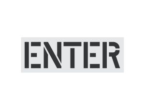12-Inch Enter Stencil-Thumbnail