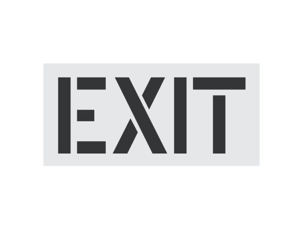 12-Inch Exit Stencil-Thumbnail
