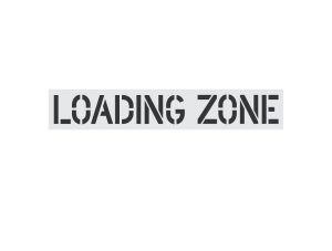 12-Inch Loading Zone Stencil-Thumbnail