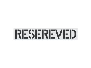 12-Inch Reserved Stencil-Thumbnail