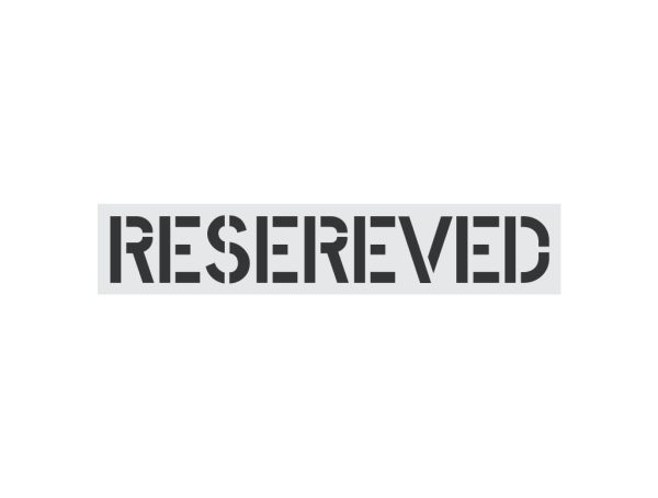 12-Inch Reserved Stencil-Thumbnail