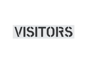 12-Inch Visitors Stencil-Thumbnail