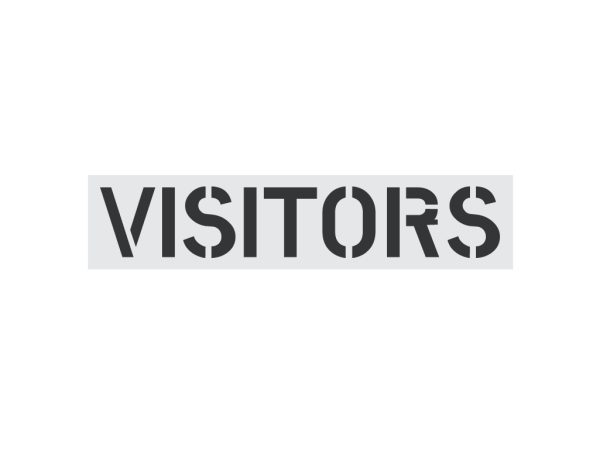 12-Inch Visitors Stencil-Thumbnail