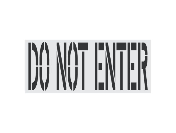 36 x 90 Do Not Enter Stencil-Thumbnail