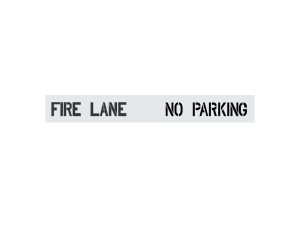 4-Inch Fire Lane No Parking Stencil-Thumbnial