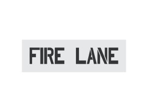 4-Inch Fire Lane Stencil-Thumbnail