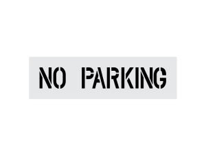 4-Inch No Parking Stencil-Thumbnail