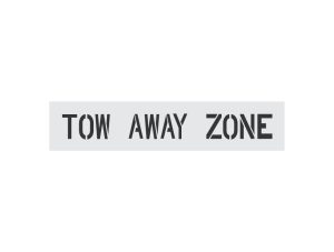 4-Inch Tow Away Zone Stencil-Thumbnail