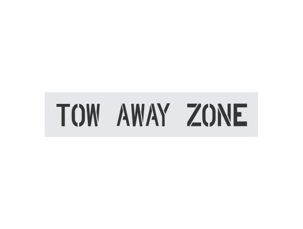 4-Inch Tow Away Zone Stencil-Thumbnail