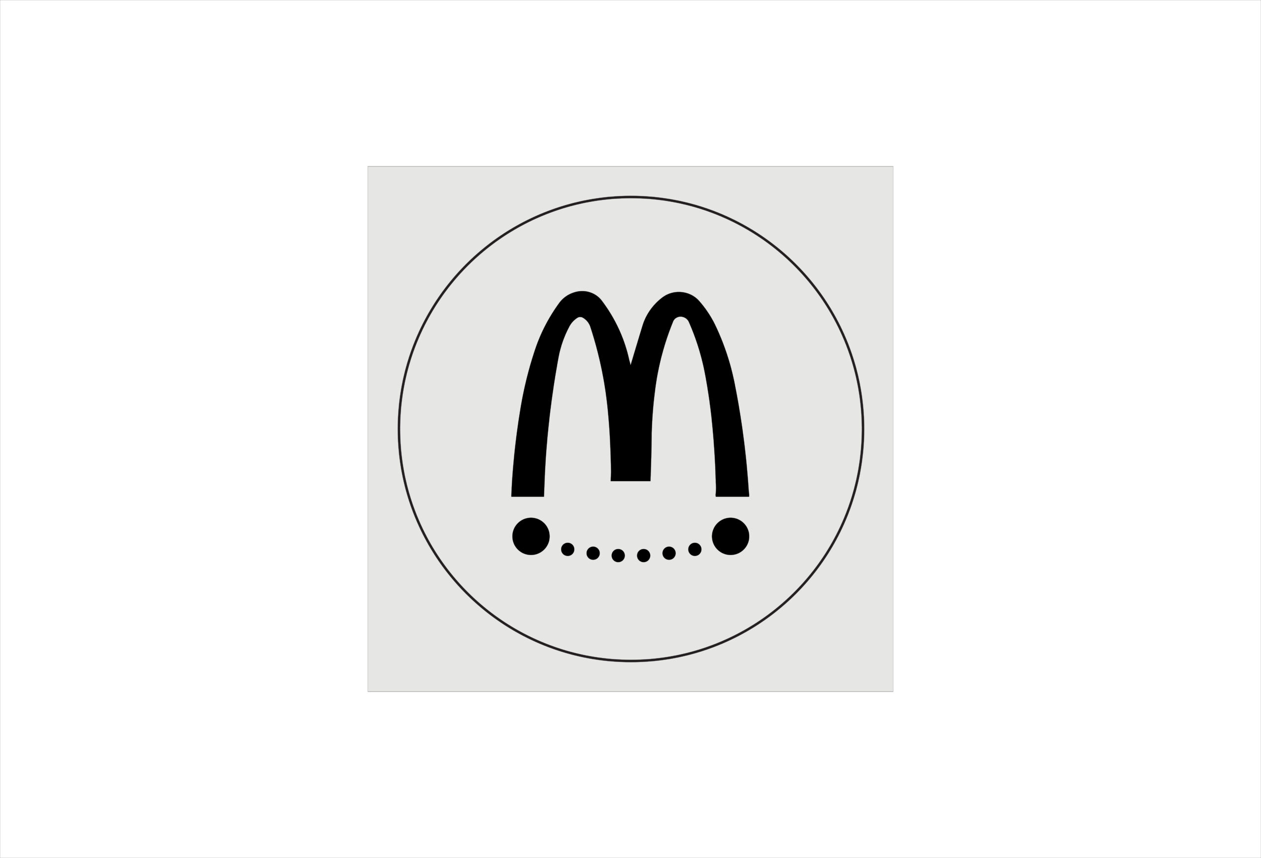 McDonalds Courier Delivery Stencil