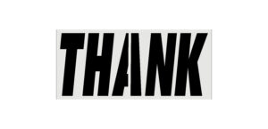 McDonalds 34-Inch THANK Stencil