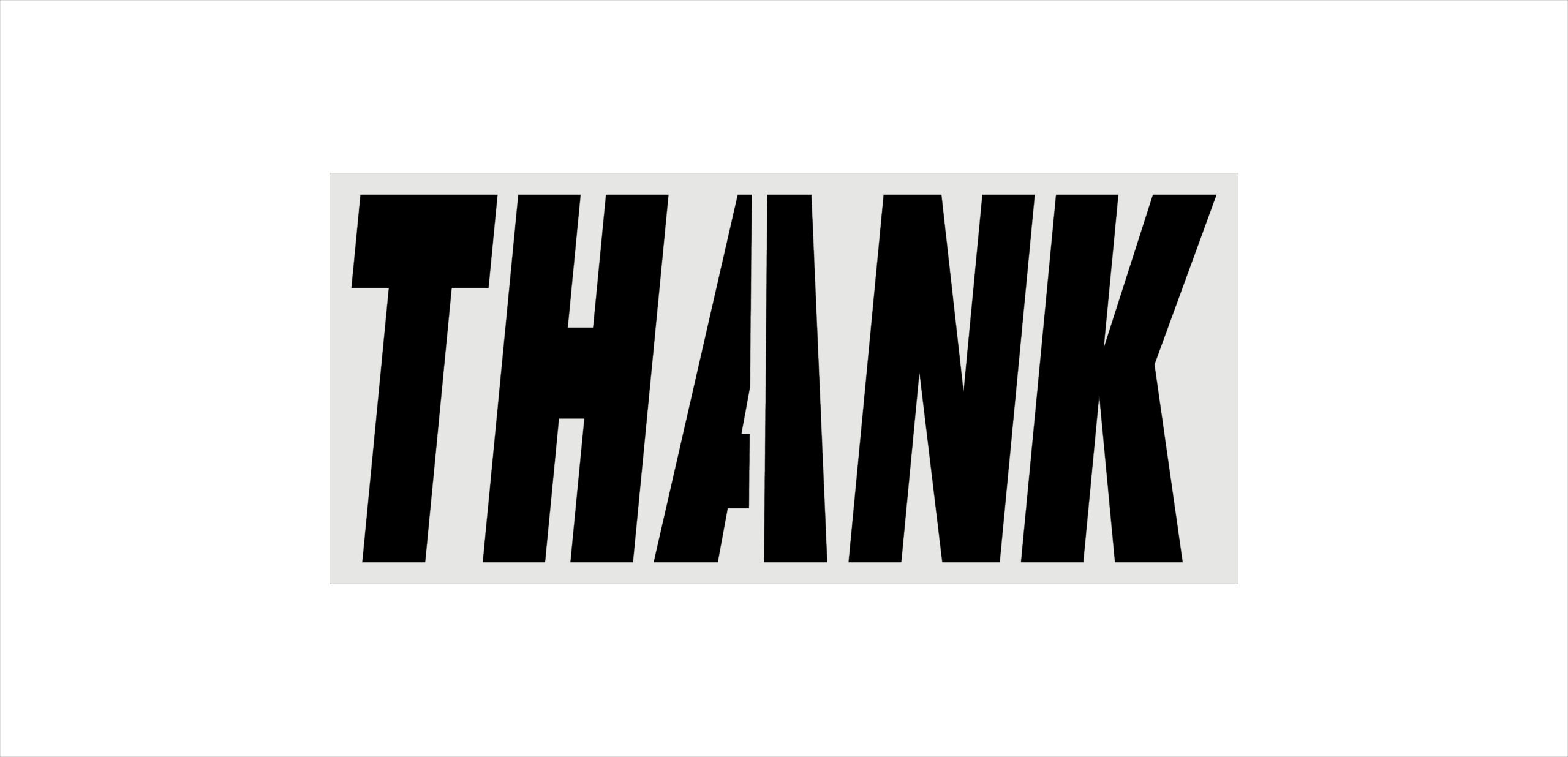 McDonalds 34-Inch THANK Stencil
