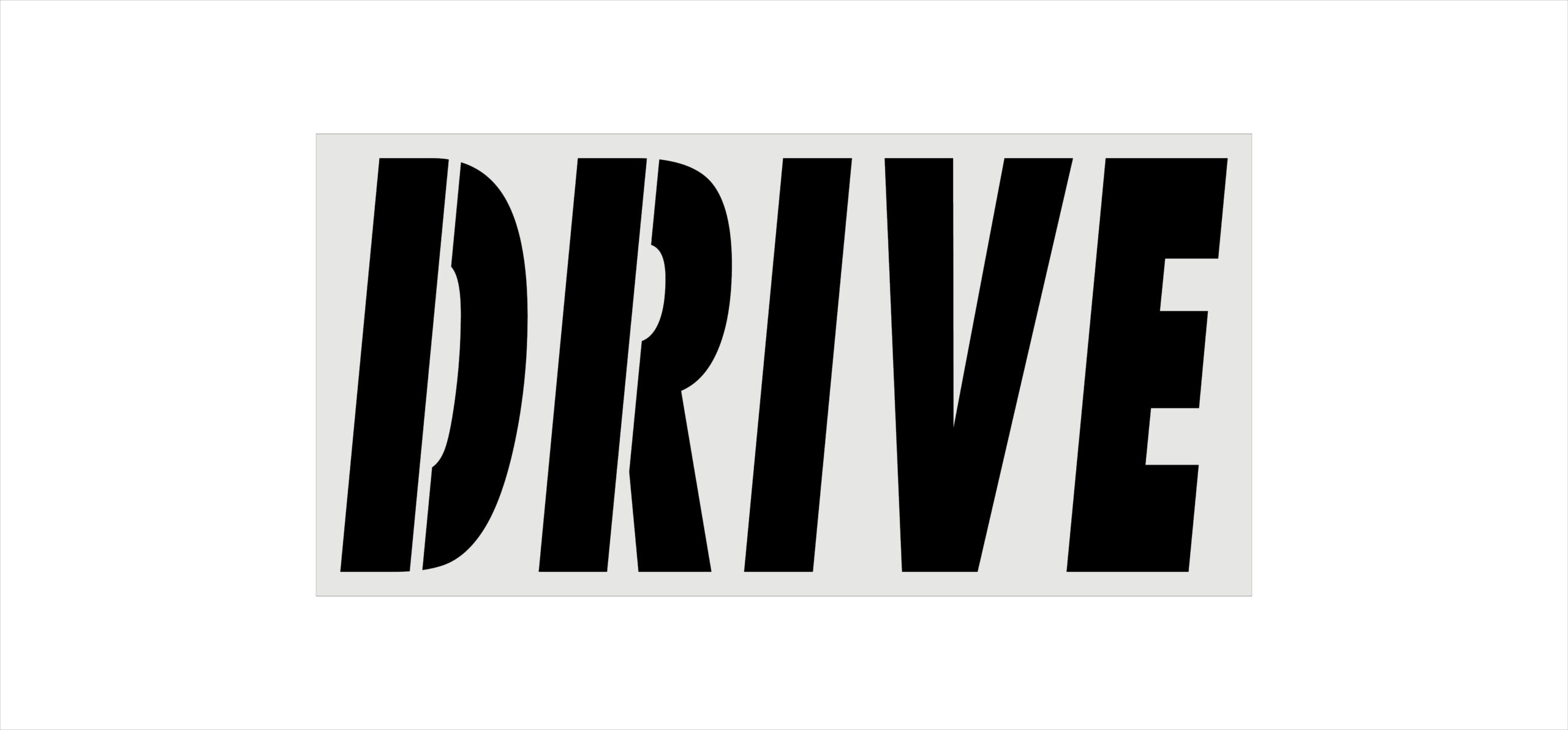 McDonalds 34-Inch DRIVE Stencil
