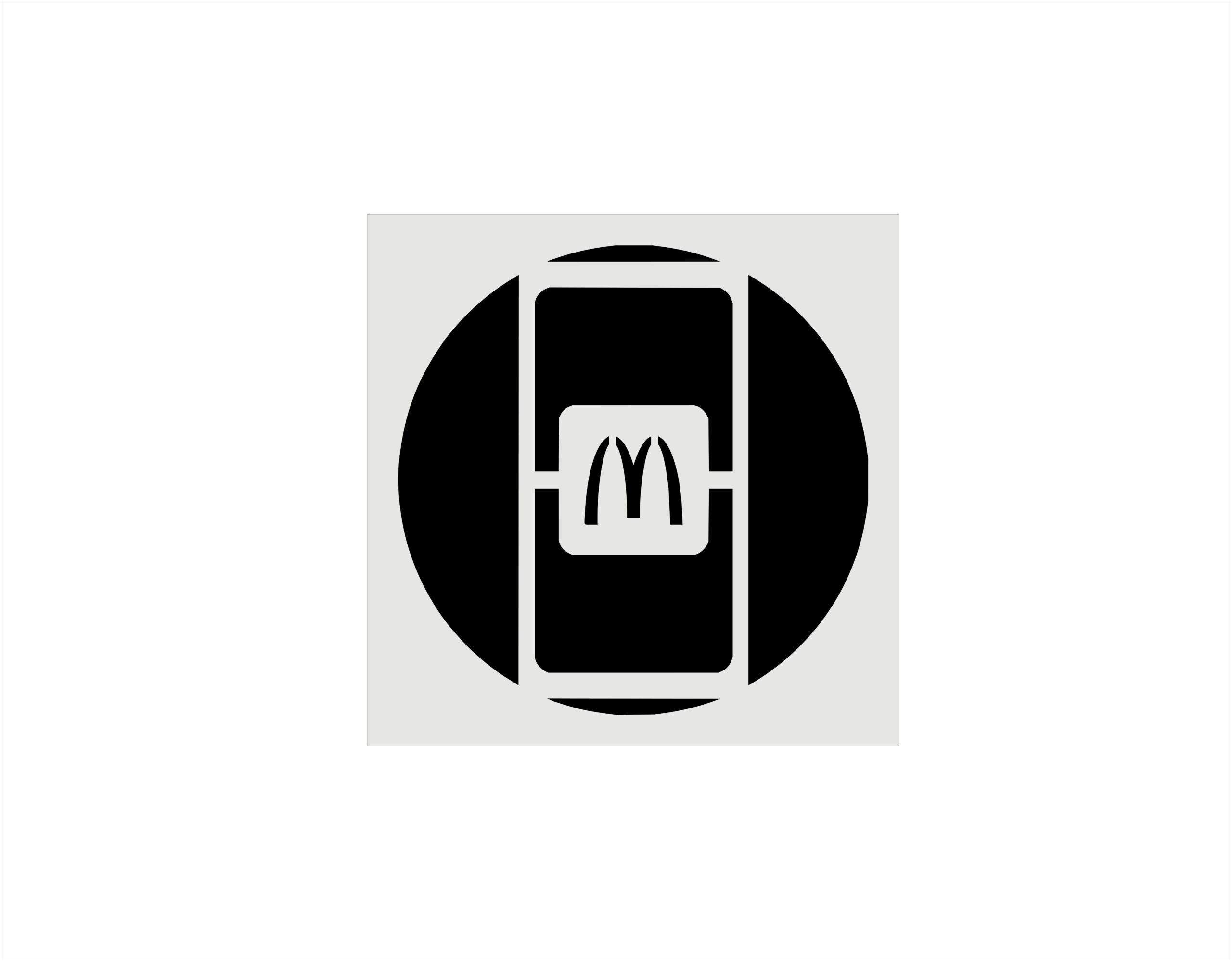 53" McDonalds Mobile Order Stencil