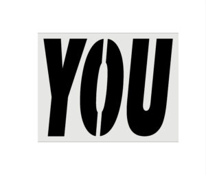 McDonalds 34-Inch YOU Stencil