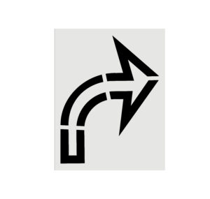 Walmart 64-Inch Turn Open Aisle Arrow Stencil
