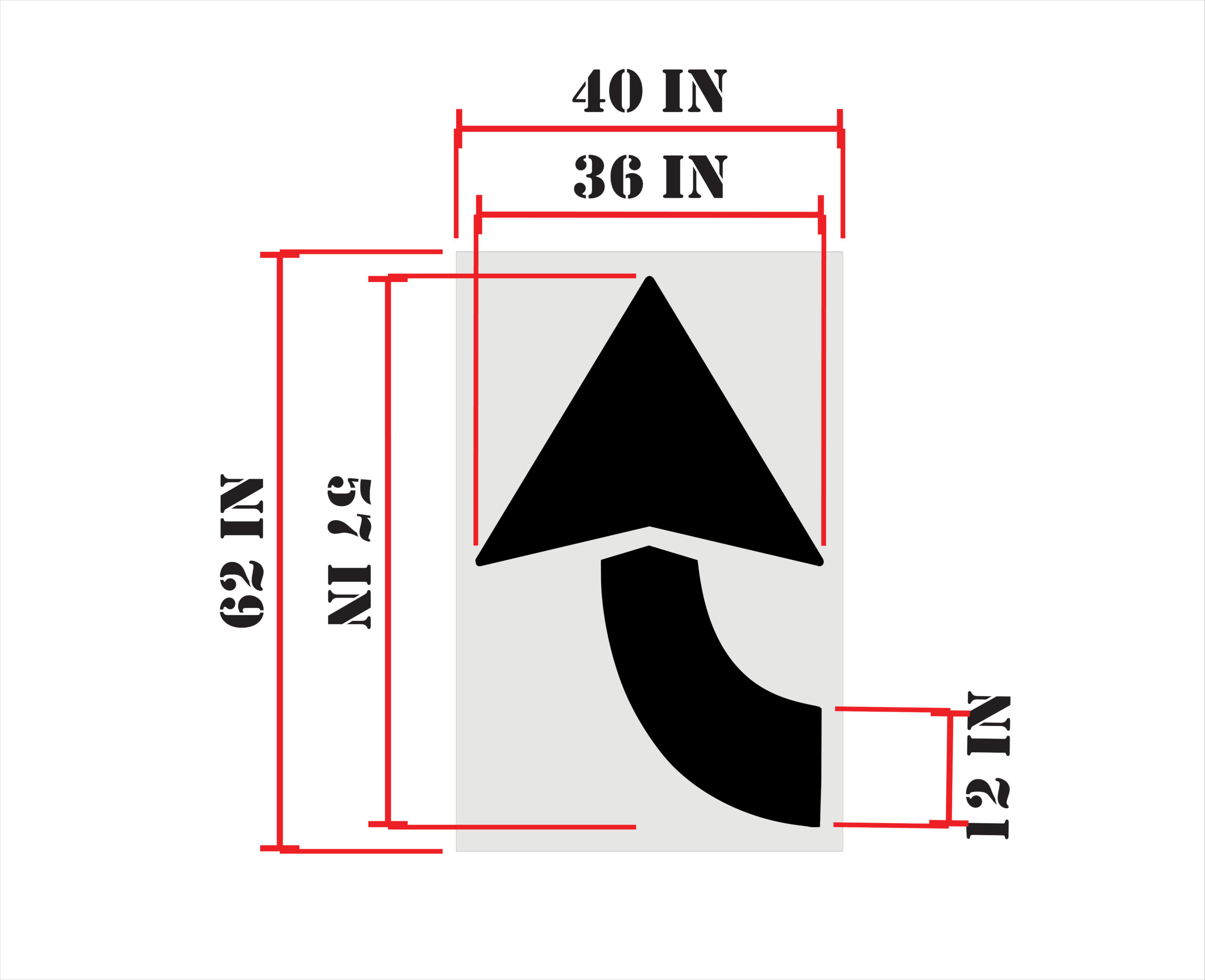 Turn Arrow 36 x 57 - Image 2