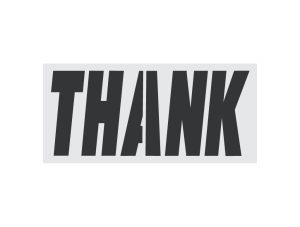 McDonalds 34-Inch THANK Stencil-Thumbnail