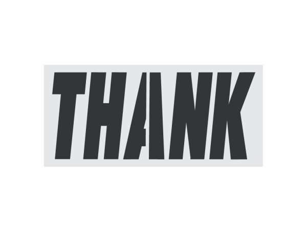 McDonalds 34-Inch THANK Stencil-Thumbnail