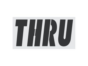 McDonalds 34-Inch THRU Stencil-Thumbnail
