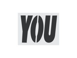 McDonalds 34-Inch YOU Stencil-Thumbnail