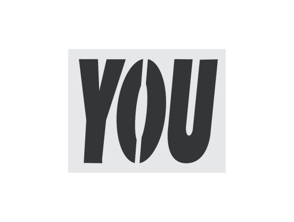McDonalds 34-Inch YOU Stencil-Thumbnail