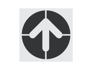 McDonalds Circle Arrow Stencil-Thumbnail