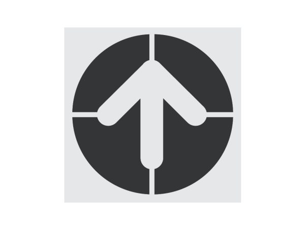McDonalds Circle Arrow Stencil-Thumbnail