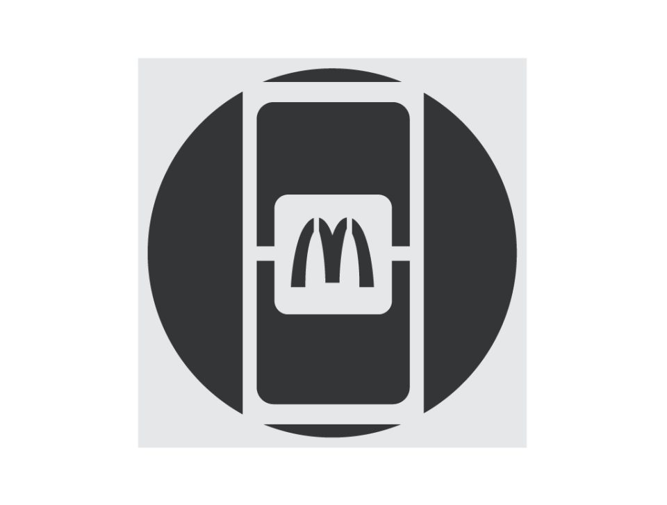McDonalds Mobile Order Stencil - StencilMax