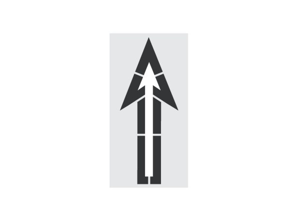 Walmart 30 x 76 Inch Straight Open Aisle Arrow Stencil-Thumbnail
