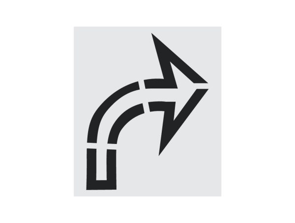 Walmart 64-Inch Turn Open Aisle Arrow Stencil-Thumbnail