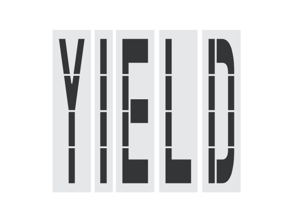 Walmart 96-Inch YIELD Stencil-Thumbnail