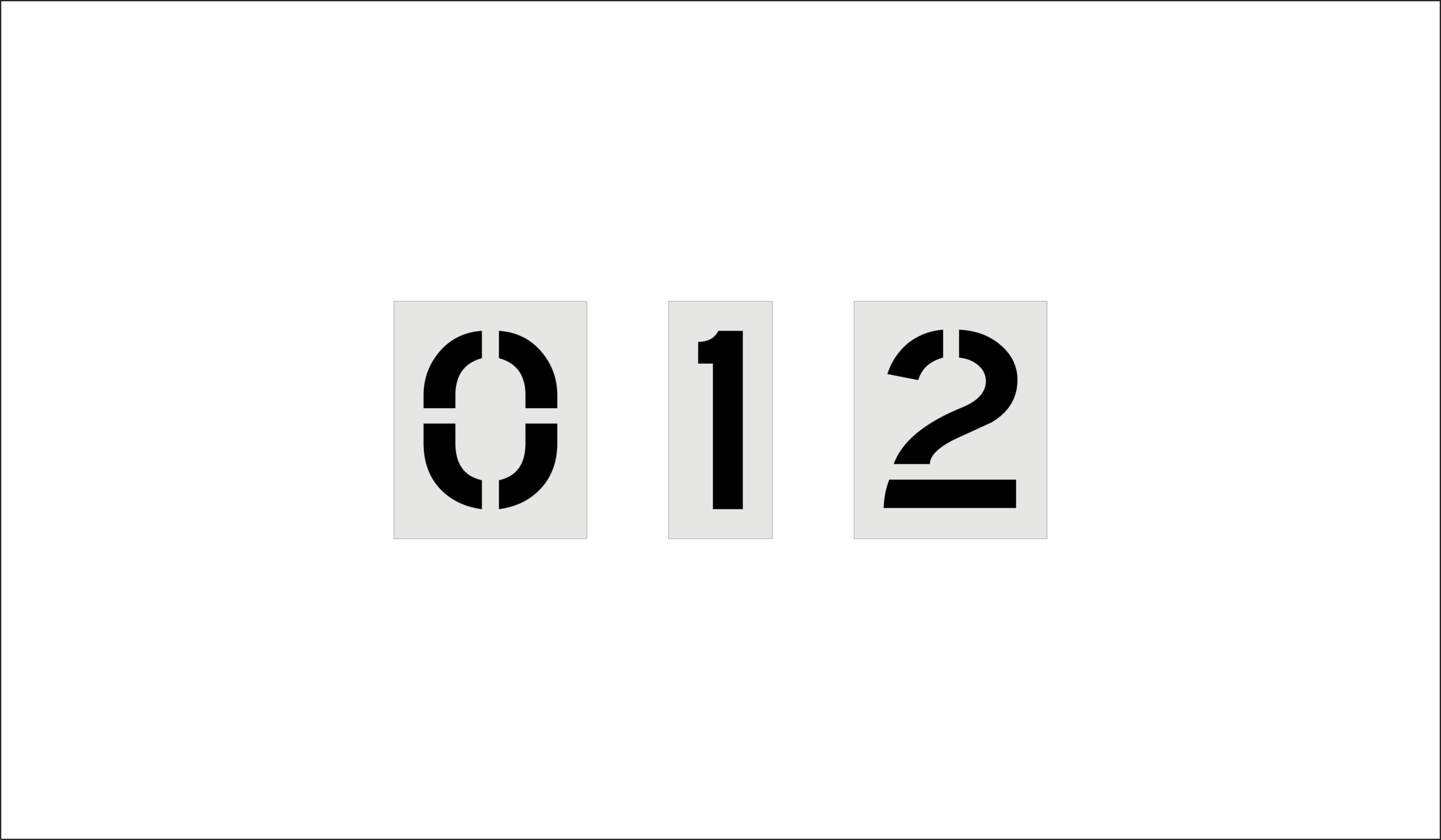 12-Inch Number Kit