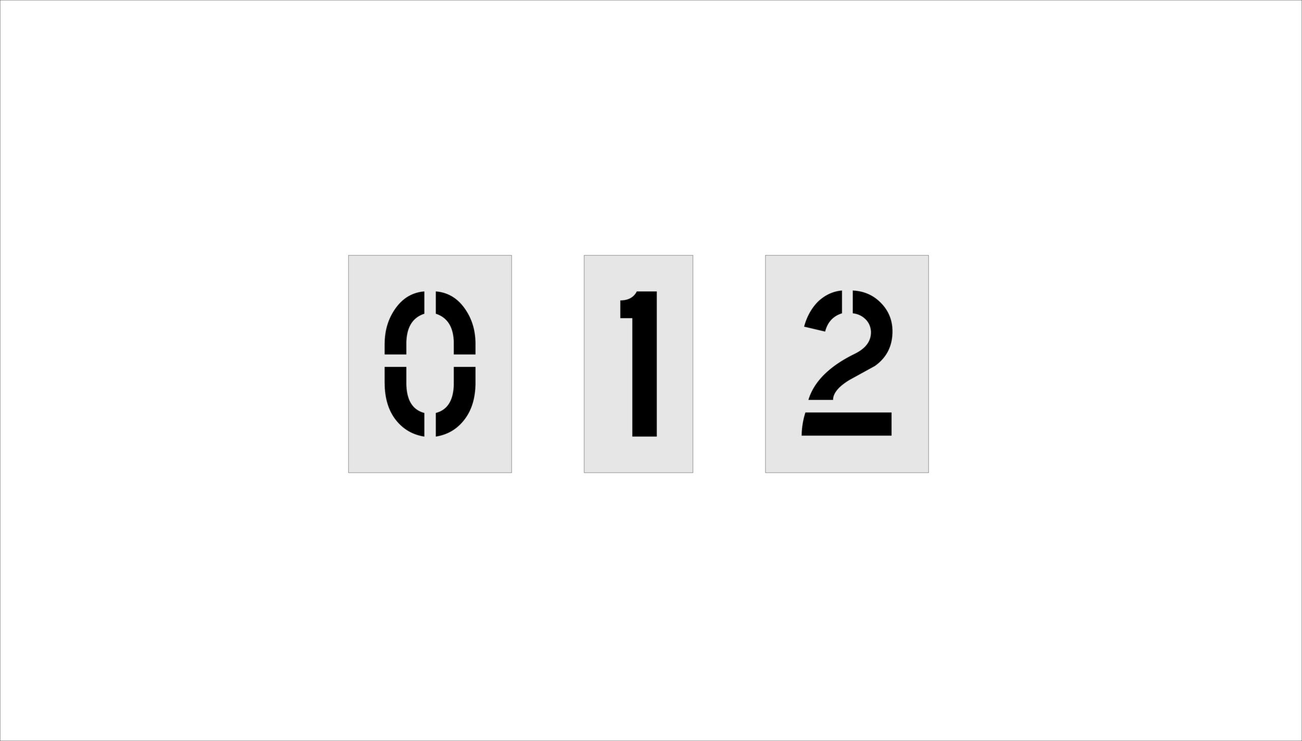 8-Inch Number Kit