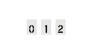 4-Inch Number Kit