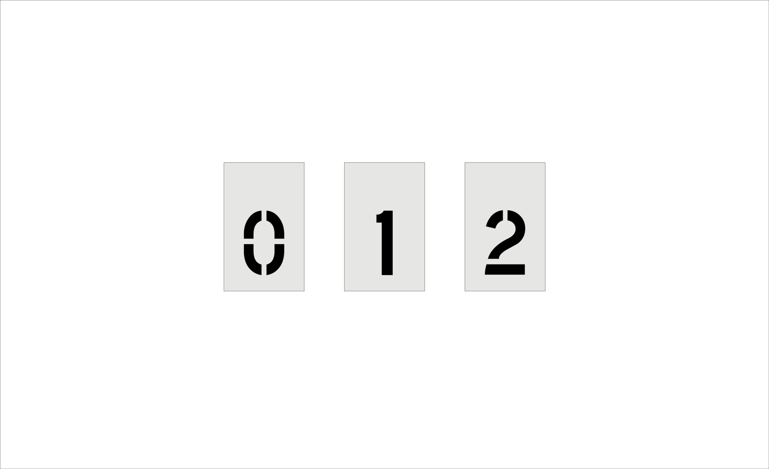 4-Inch Number Kit