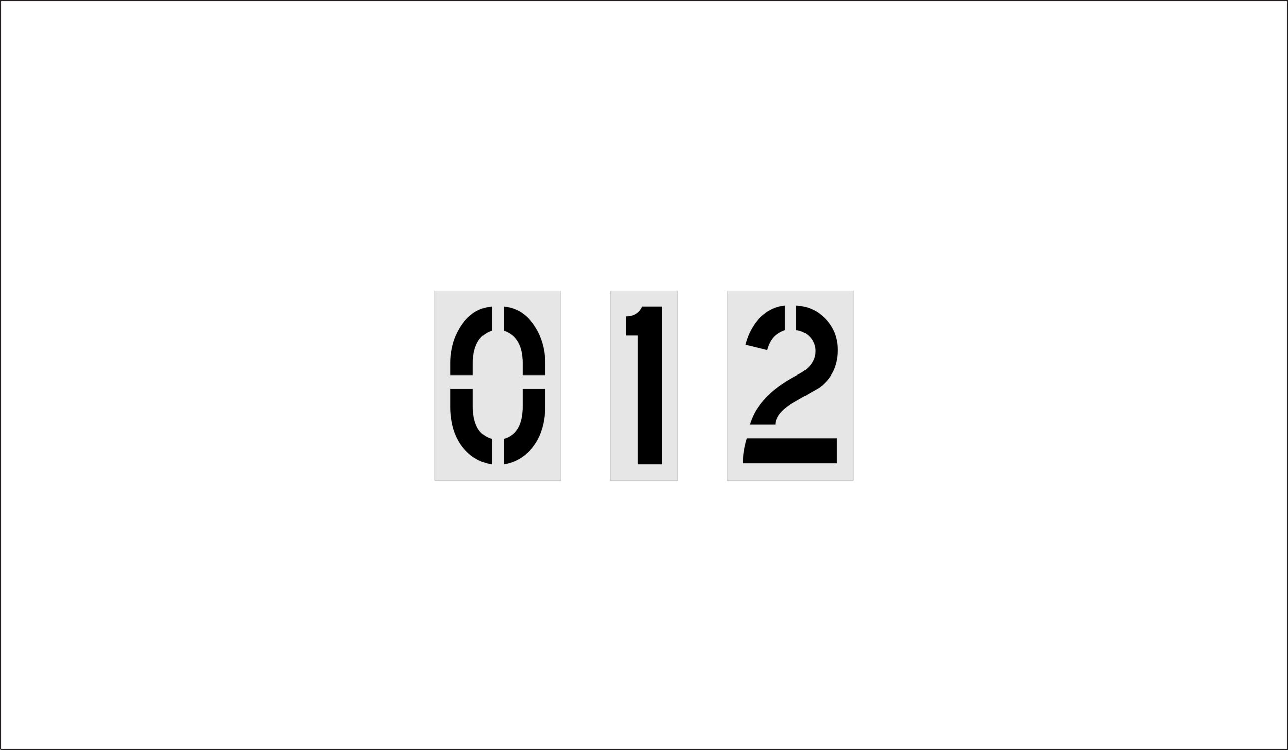 20-Inch Number Kit