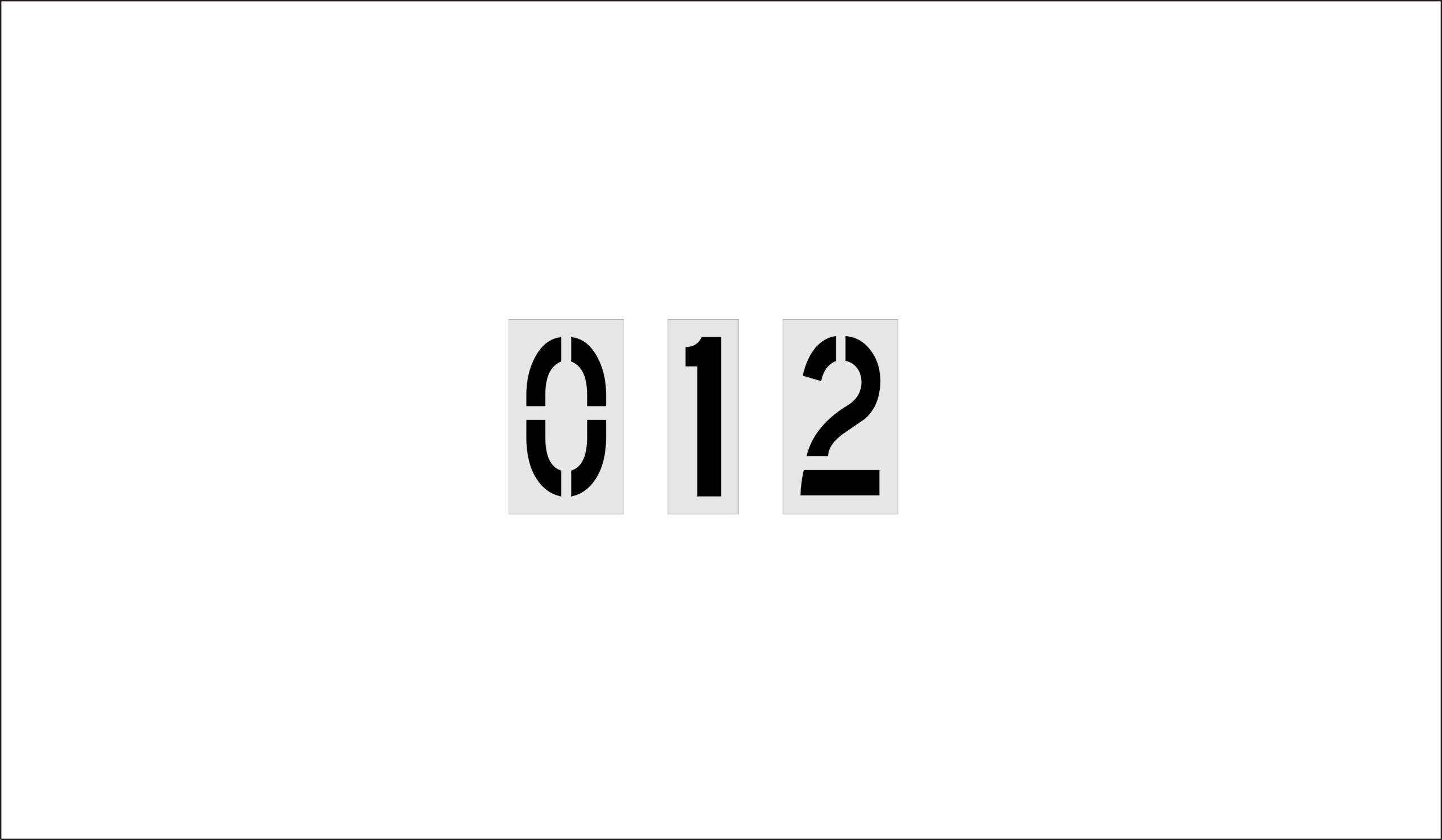 18-Inch Number Kit