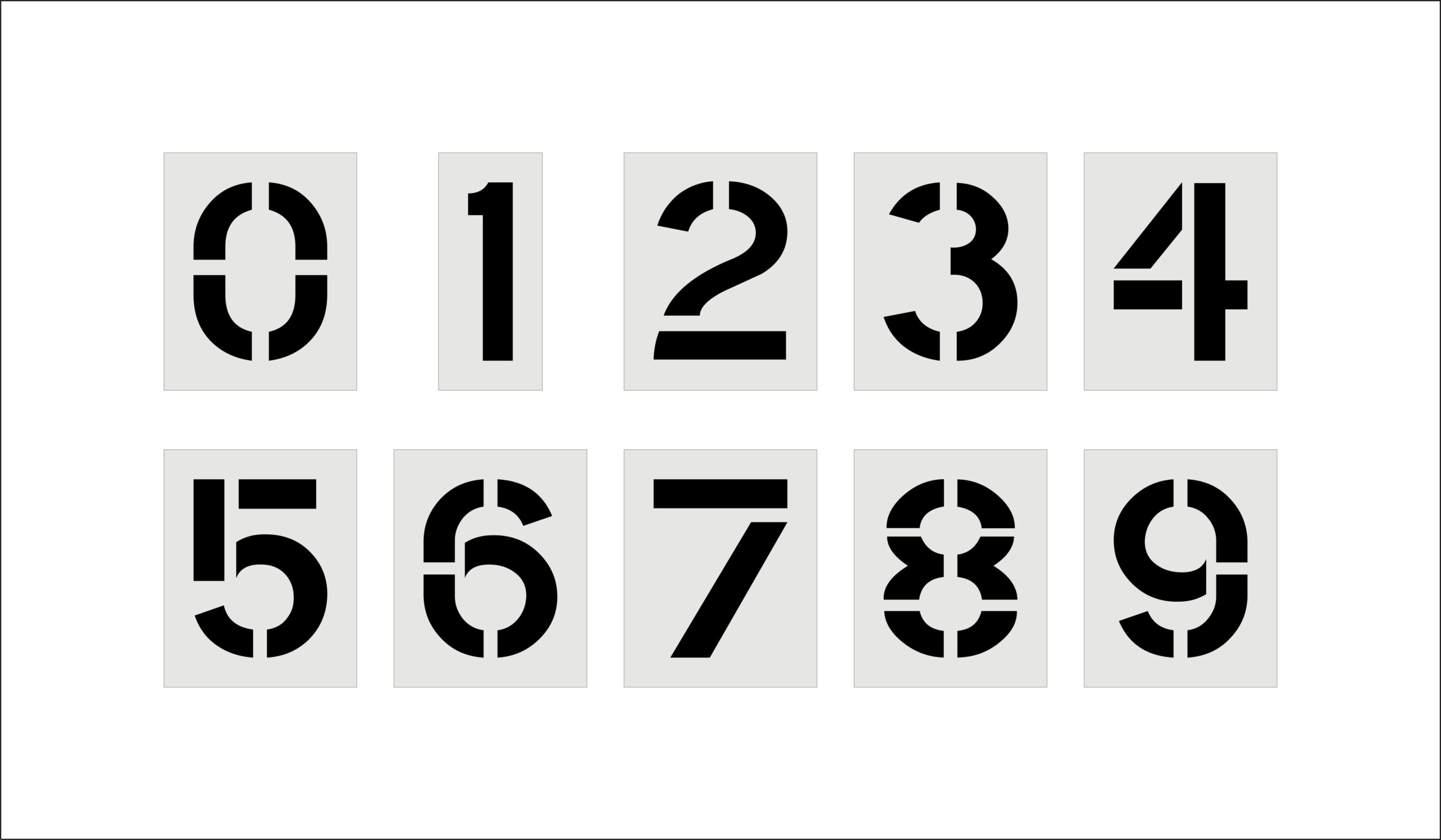 12-Inch Number Kit - Image 2