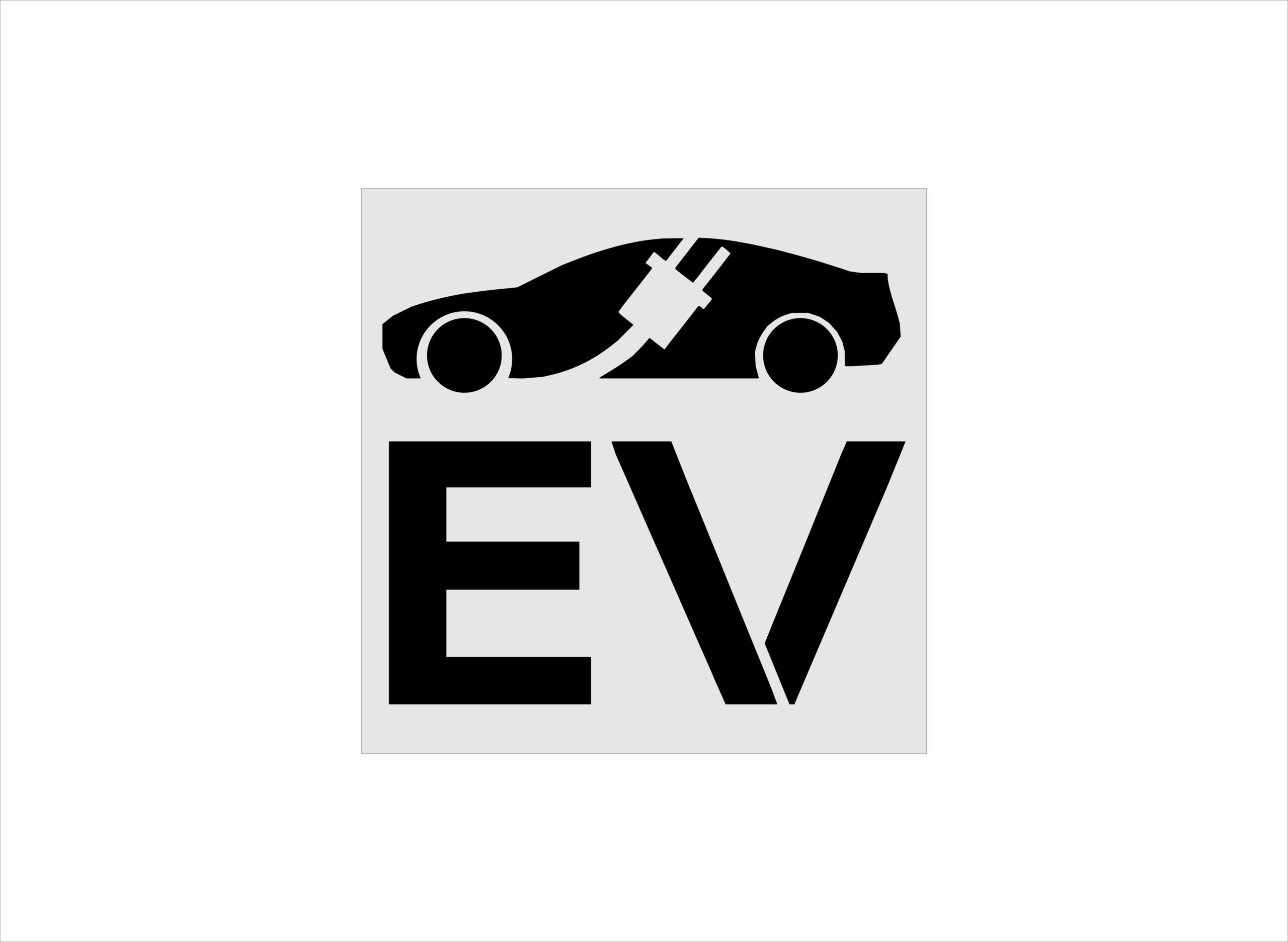 30-Inch Car With Plug Stencil
