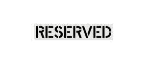 12-Inch Reserved Stencil