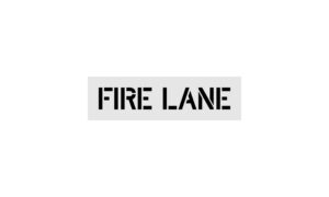 4-Inch Fire Lane Stencil
