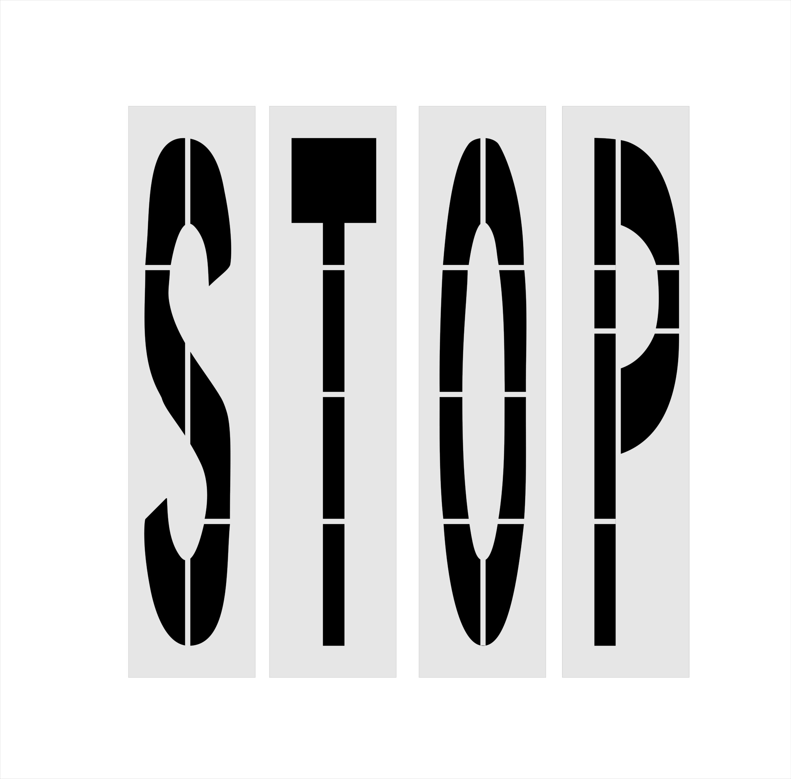 Walmart 96-Inch Stop Stencil