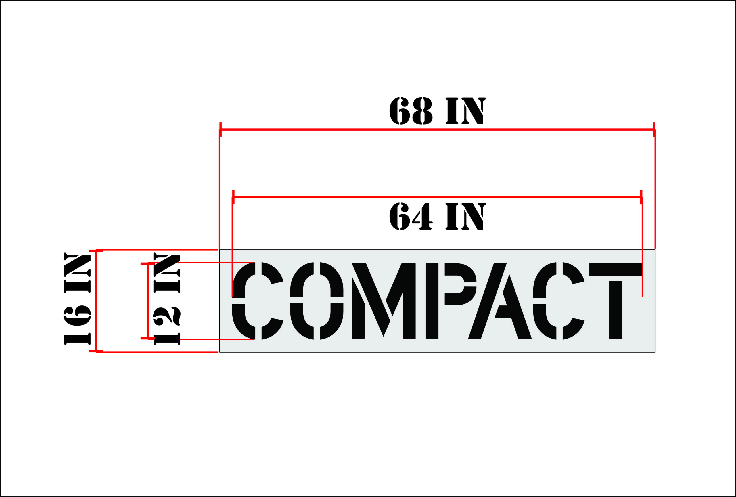 12-Inch Compact Stencil - Image 2