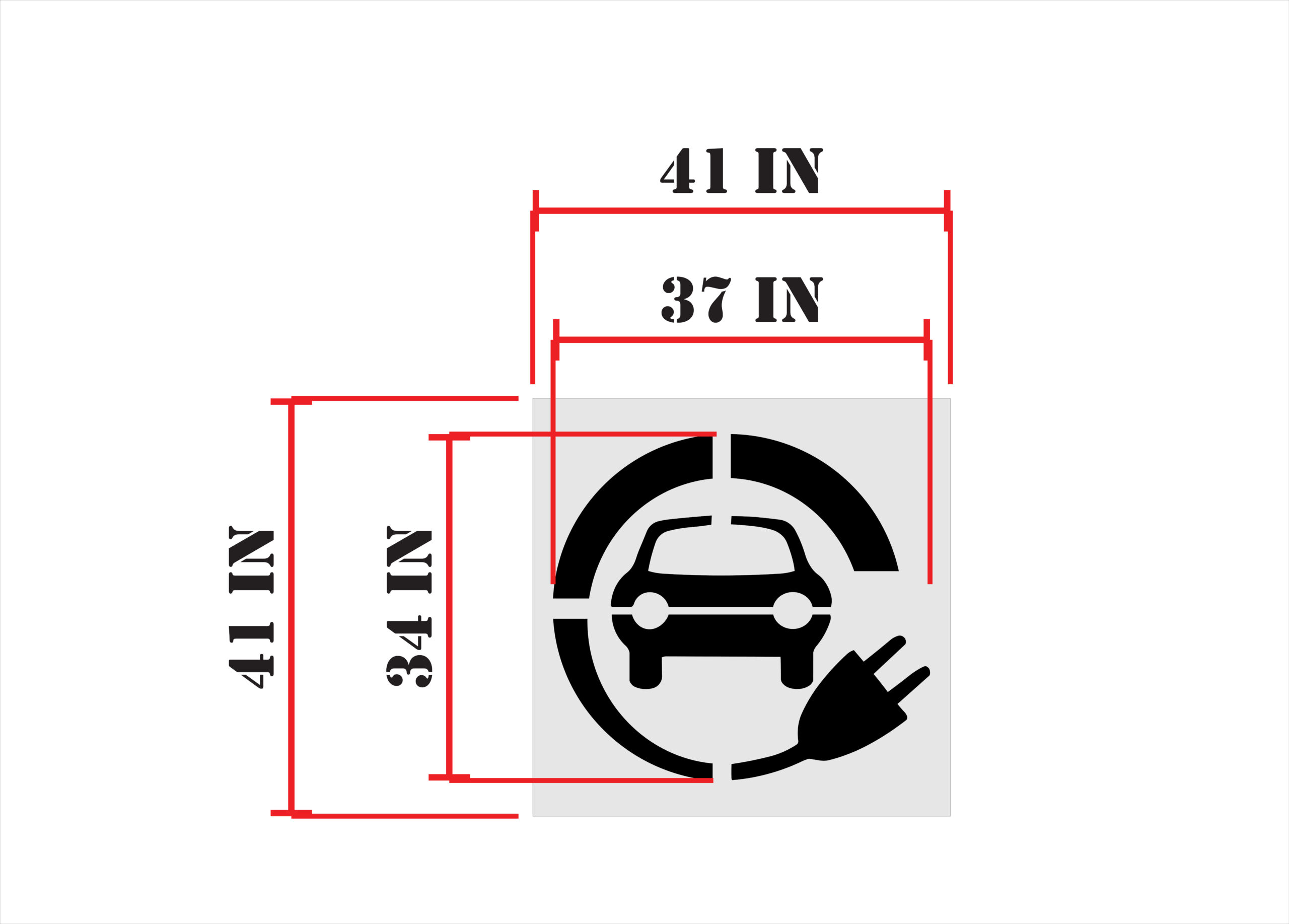 34-Inch Circle Plug Stencil - Image 2