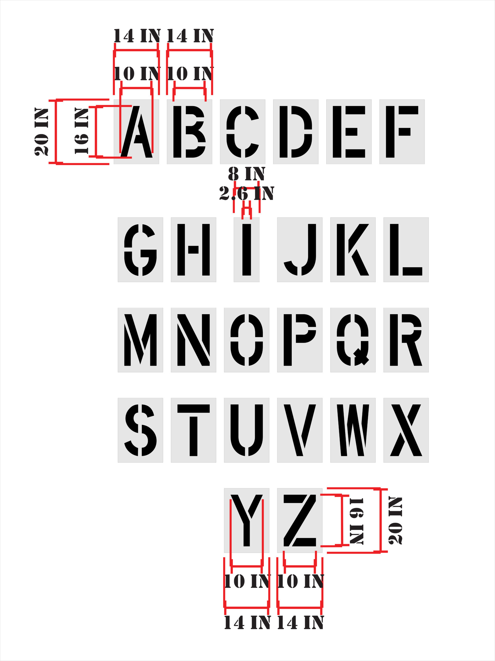 16-Inch Alphabet Kit - Image 3