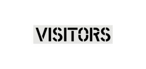 12-Inch Visitors Stencil