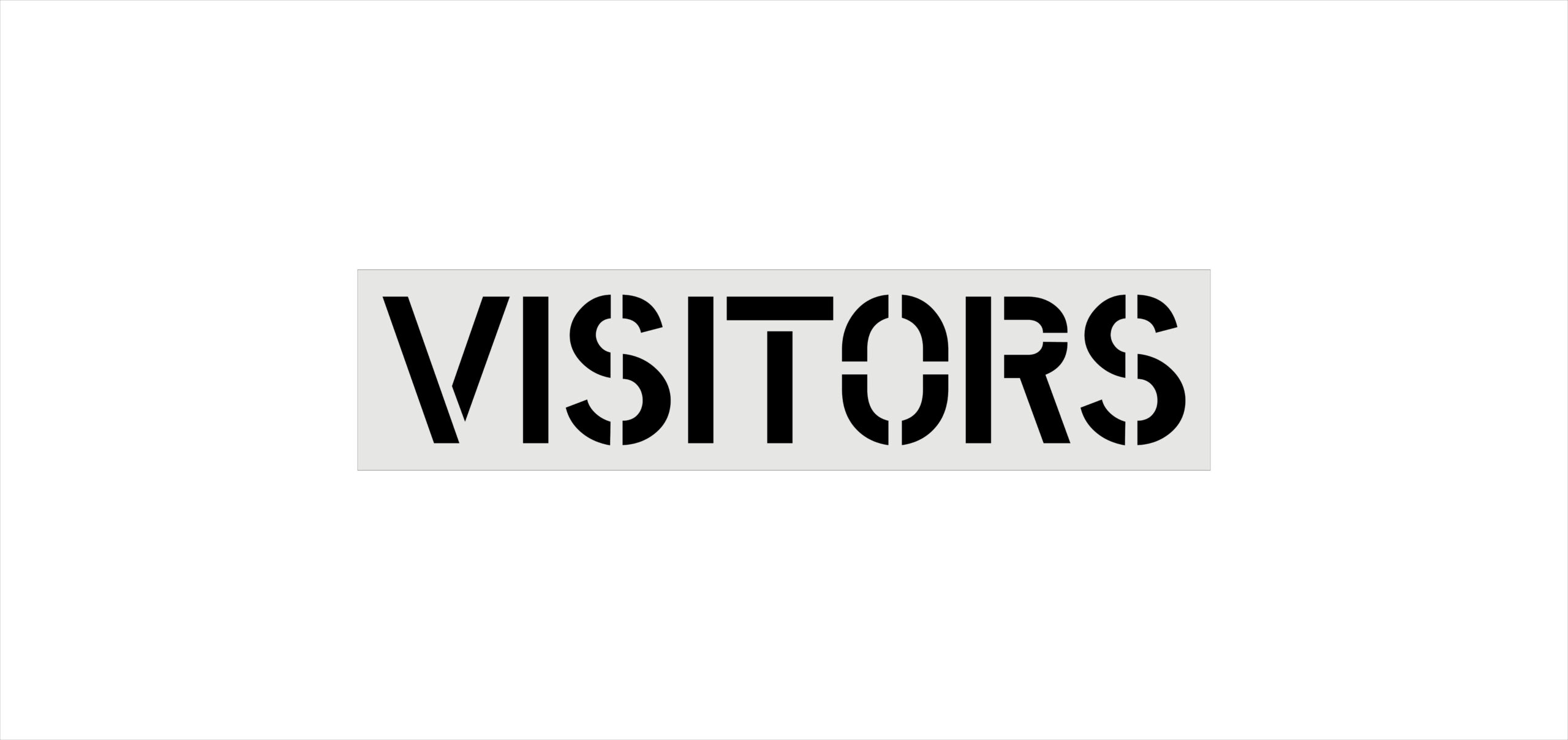12-Inch Visitors Stencil