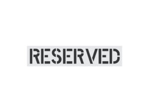 12-Inch Reserved Stencil