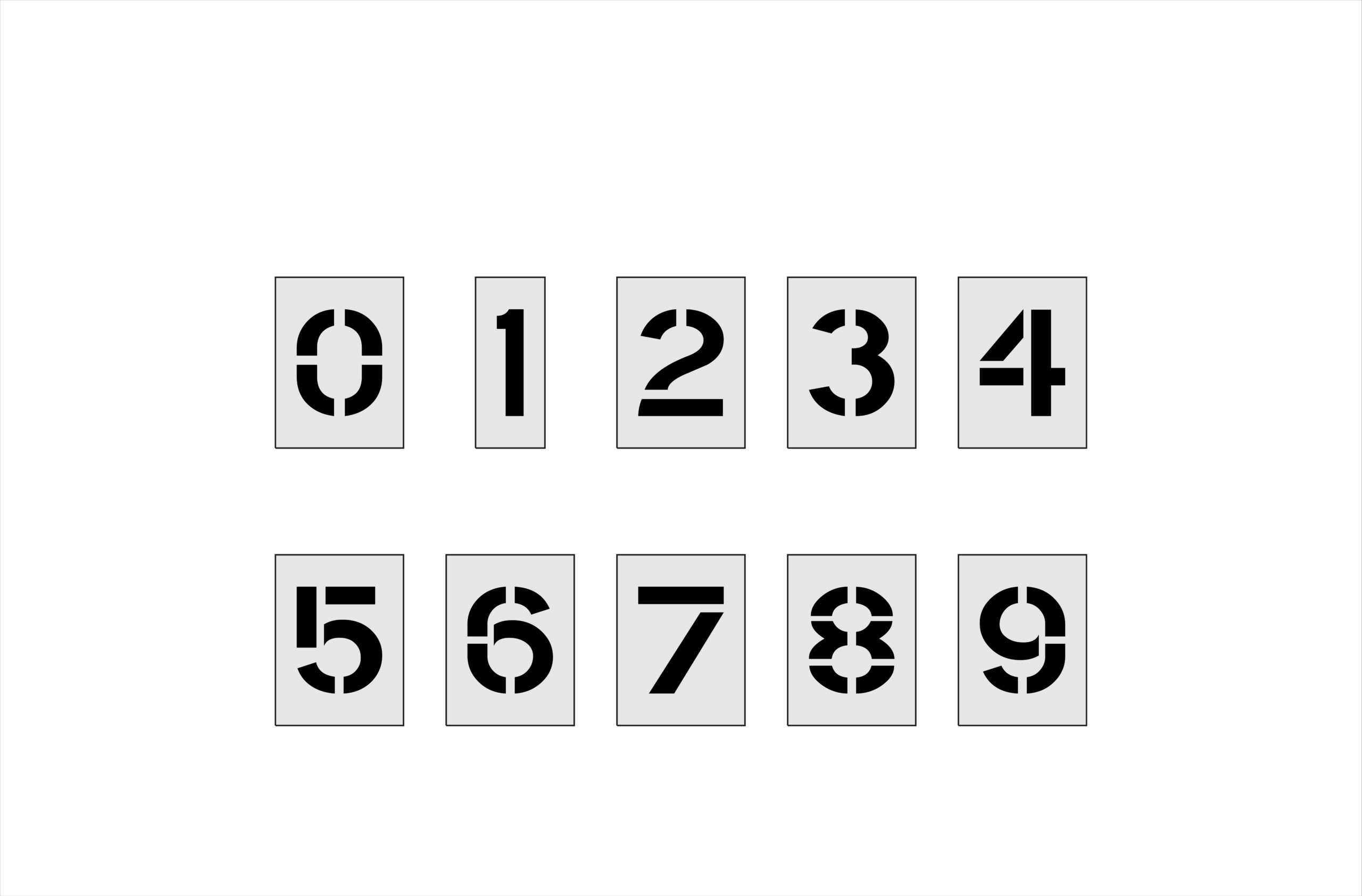 10-Inch Number Kit - Image 2